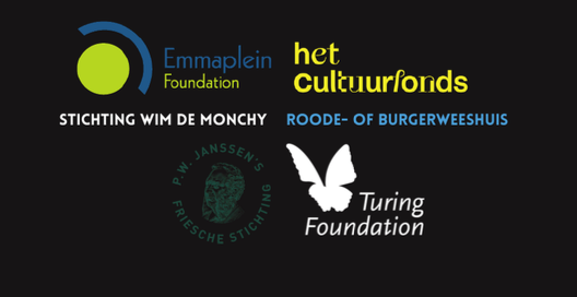 Emmaplein Foundation, Het Cultuurfonds, Stichting Wim de Monchy, Roode- of Burgerweeshuis, P.W. Janssen's Friesche Stichting en Turing Foundation